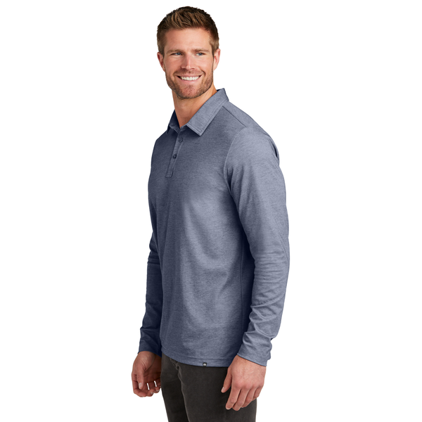 TravisMathew® Oceanside Cotton/Poly Heather Long Sleeve Men's Polo