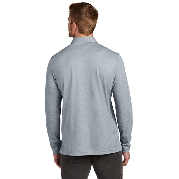 TravisMathew® Oceanside Cotton/Poly Heather Long Sleeve Men's Polo