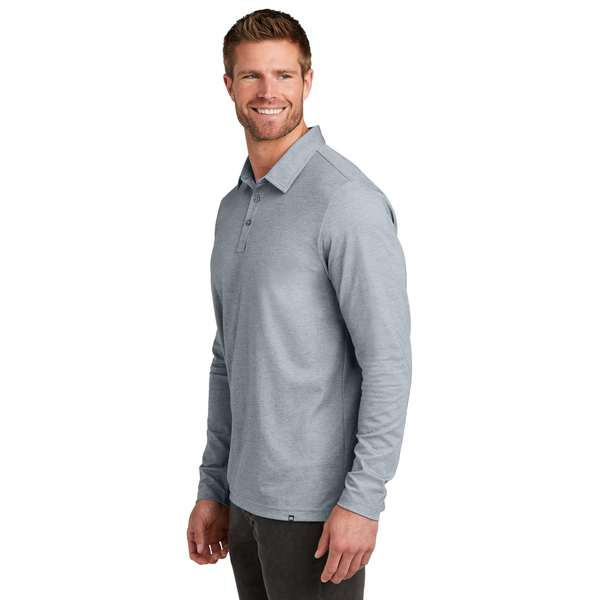 TravisMathew® Oceanside Cotton/Poly Heather Long Sleeve Men's Polo