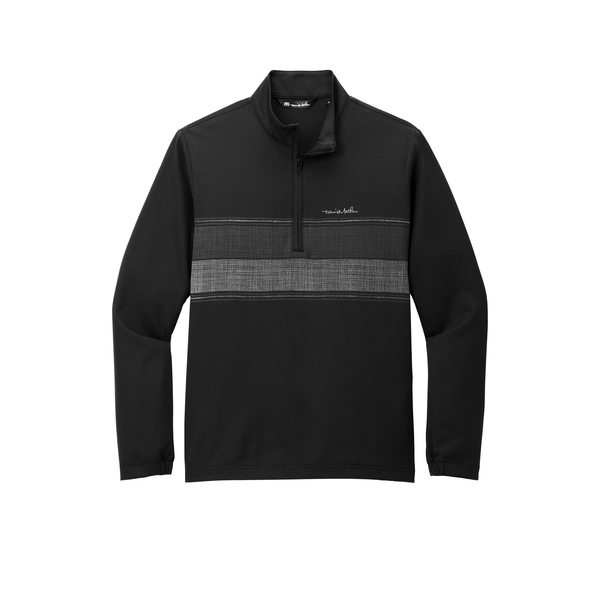TravisMathew® Balboa Chest Stripe Poly/Spandex Men's 1/4 Zip