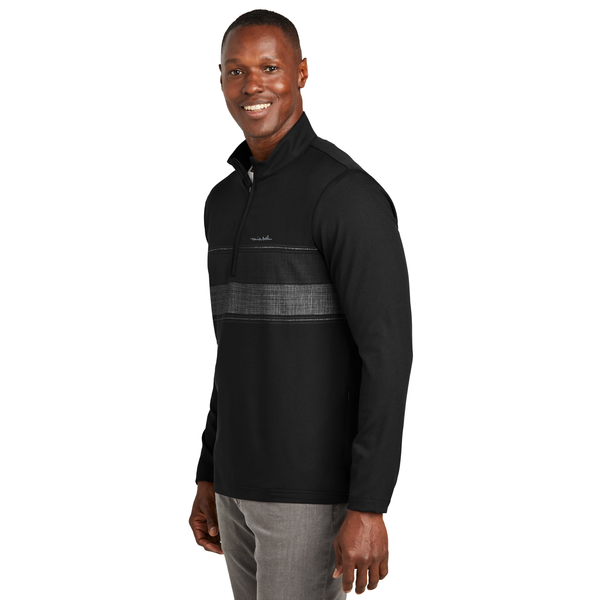 TravisMathew® Balboa Chest Stripe Poly/Spandex Men's 1/4 Zip