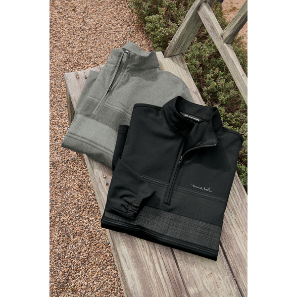 TravisMathew® Balboa Chest Stripe Poly/Spandex Men's 1/4 Zip