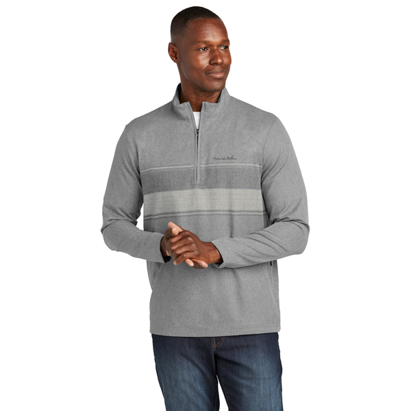 TravisMathew® Balboa Chest Stripe Poly/Spandex Men's 1/4 Zip