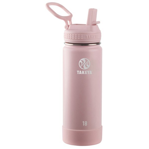 Takeya® Actives Straw Lid Stainless Steel Bottle, 18oz.