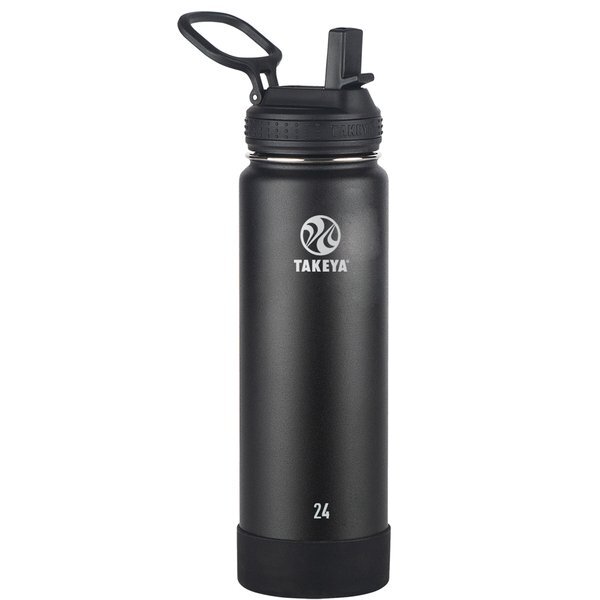 Takeya® Actives Straw Lid Stainless Steel Bottle, 24oz.