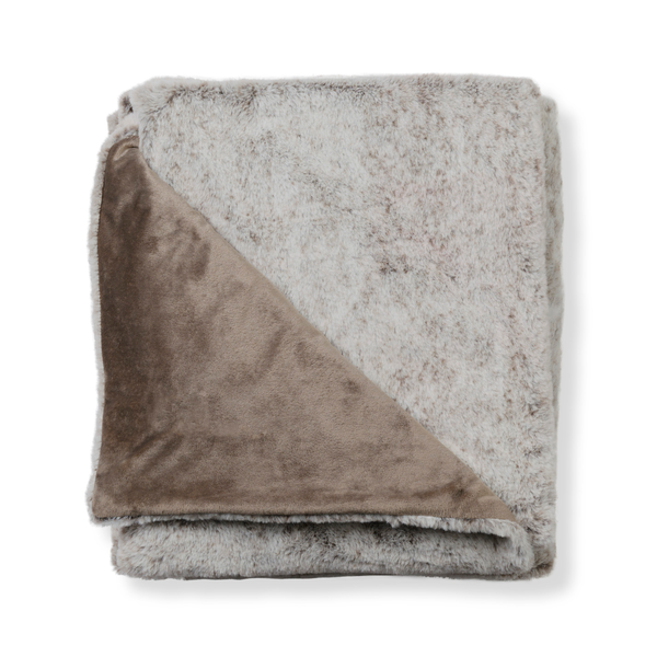 Luxe Faux Fur Throw Blanket, 50" x 70"