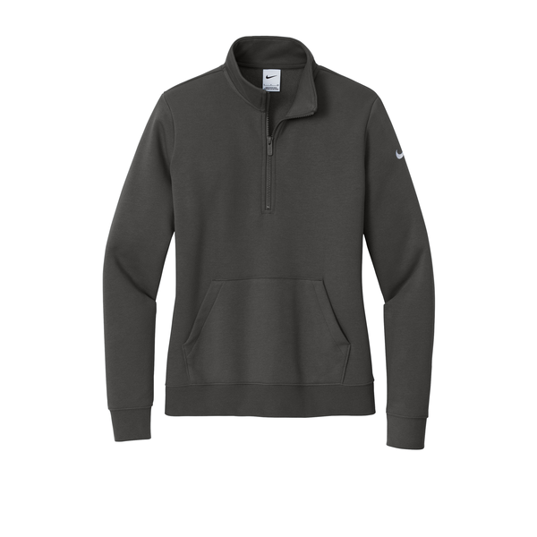 Nike® Club Fleece Tri-Blend Sleeve Swoosh Ladies' 1/2 Zip