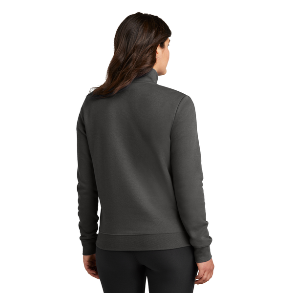 Nike® Club Fleece Tri-Blend Sleeve Swoosh Ladies' 1/2 Zip
