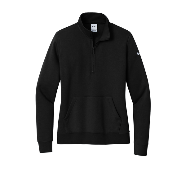 Nike® Club Fleece Tri-Blend Sleeve Swoosh Ladies' 1/2 Zip