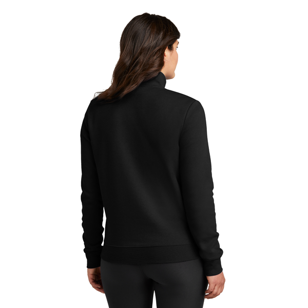 Nike® Club Fleece Tri-Blend Sleeve Swoosh Ladies' 1/2 Zip