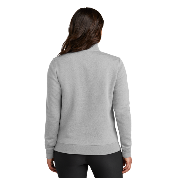 Nike® Club Fleece Tri-Blend Sleeve Swoosh Ladies' 1/2 Zip