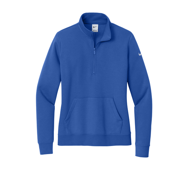 Nike® Club Fleece Tri-Blend Sleeve Swoosh Ladies' 1/2 Zip
