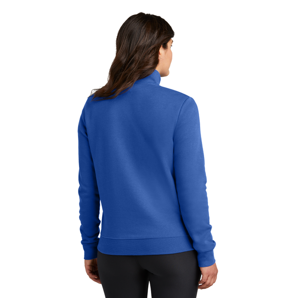 Nike® Club Fleece Tri-Blend Sleeve Swoosh Ladies' 1/2 Zip