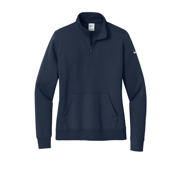 Nike® Club Fleece Tri-Blend Sleeve Swoosh Ladies' 1/2 Zip