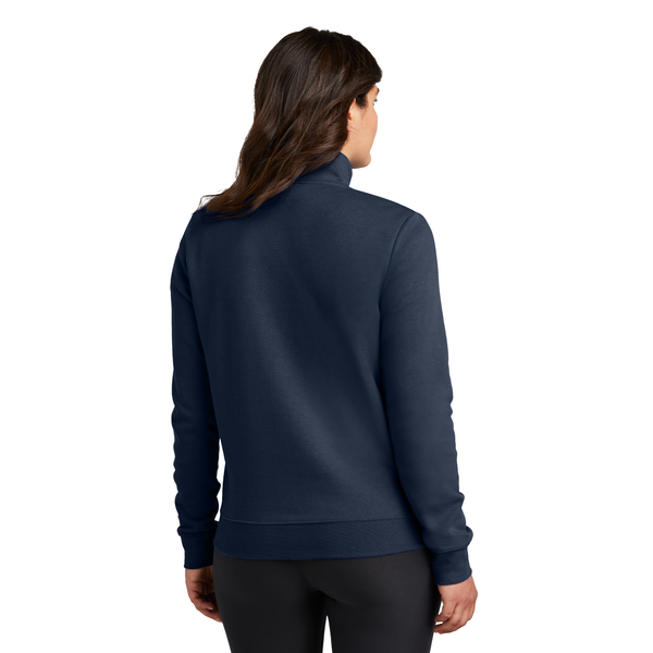 Nike® Club Fleece Tri-Blend Sleeve Swoosh Ladies' 1/2 Zip