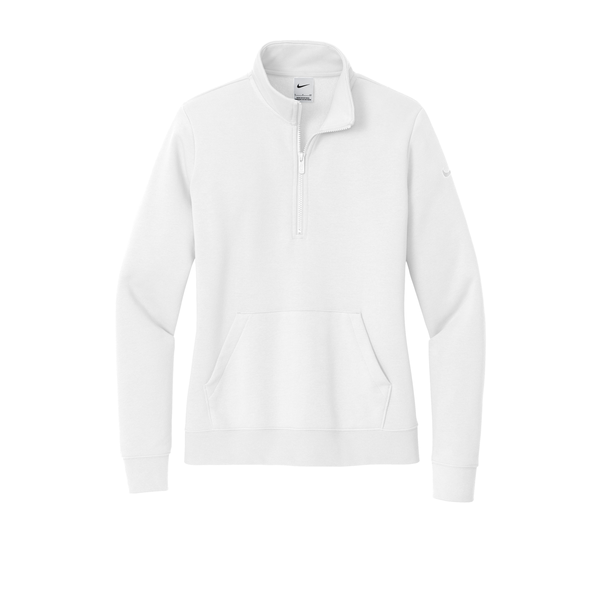 Nike® Club Fleece Tri-Blend Sleeve Swoosh Ladies' 1/2 Zip
