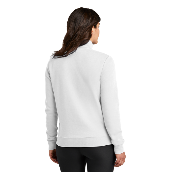 Nike® Club Fleece Tri-Blend Sleeve Swoosh Ladies' 1/2 Zip