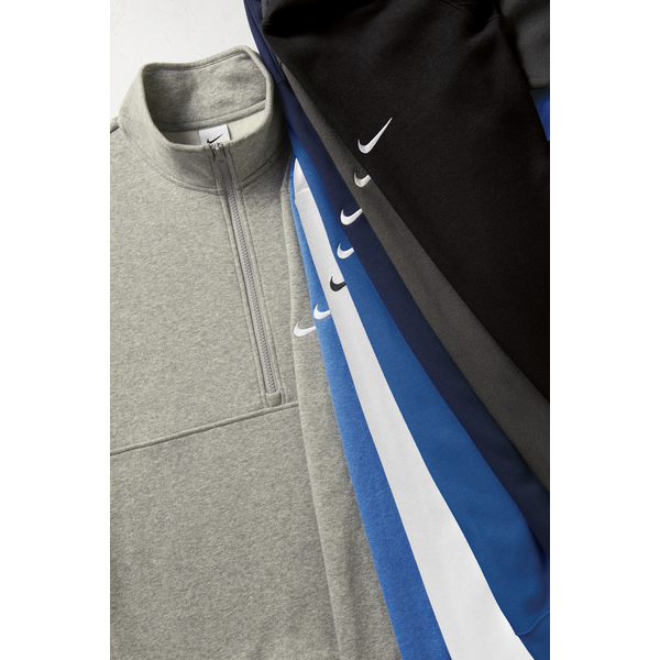 Nike® Club Fleece Tri-Blend Sleeve Swoosh Ladies' 1/2 Zip