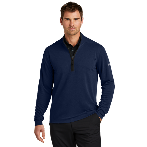 Nike® Textured Polyester 1/2 Zip Men's Cover Up