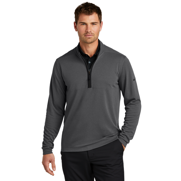 Nike® Textured Polyester 1/2 Zip Men's Cover Up