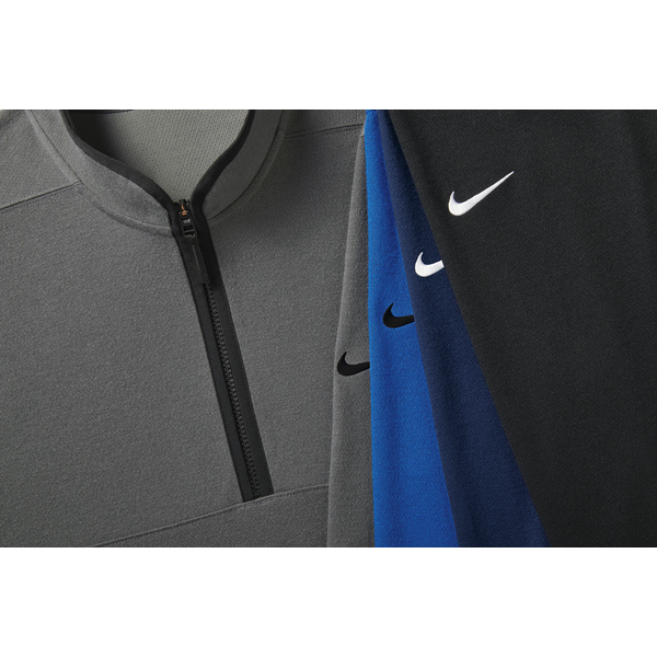 Nike® Textured Polyester 1/2 Zip Men's Cover Up