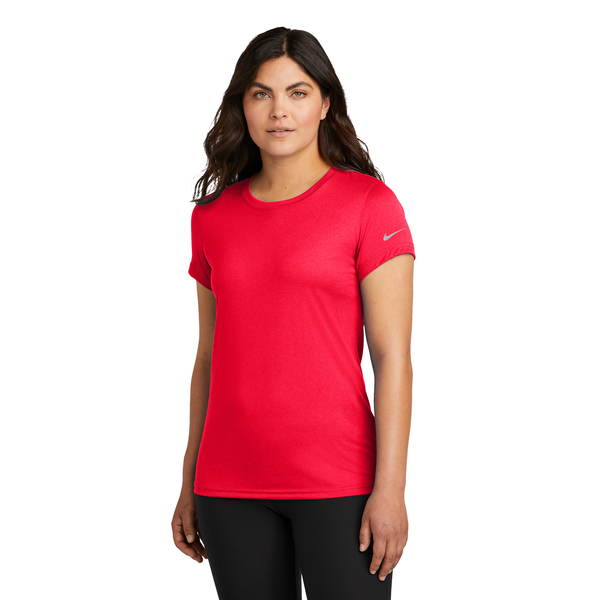 Nike® Swoosh Sleeve Recycled Poly rLegend Ladies' Tee