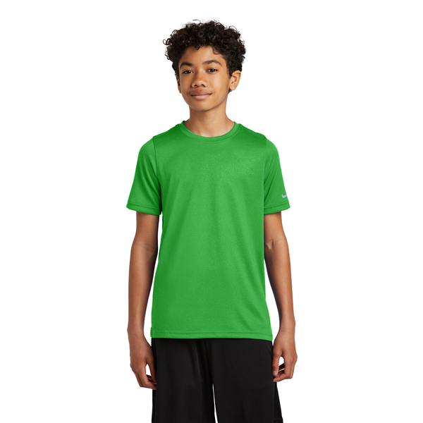 Nike® Swoosh Sleeve Recycled Poly rLegend Youth Tee