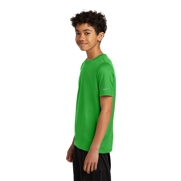 Nike® Swoosh Sleeve Recycled Poly rLegend Youth Tee