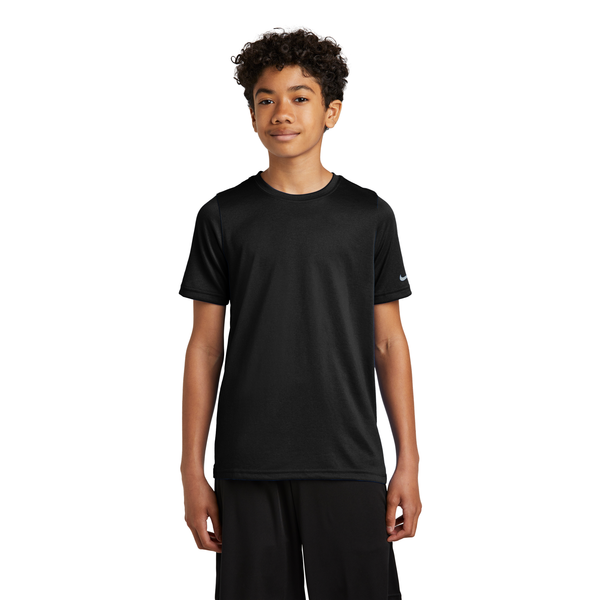 Nike® Swoosh Sleeve Recycled Poly rLegend Youth Tee