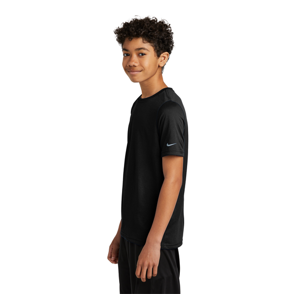 Nike® Swoosh Sleeve Recycled Poly rLegend Youth Tee