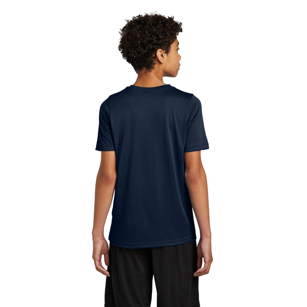 Nike® Swoosh Sleeve Recycled Poly rLegend Youth Tee