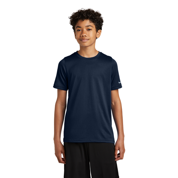 Nike® Swoosh Sleeve Recycled Poly rLegend Youth Tee