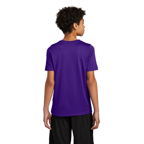 Nike® Swoosh Sleeve Recycled Poly rLegend Youth Tee