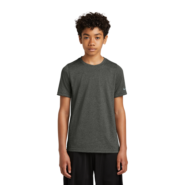 Nike® Swoosh Sleeve Recycled Poly rLegend Youth Tee