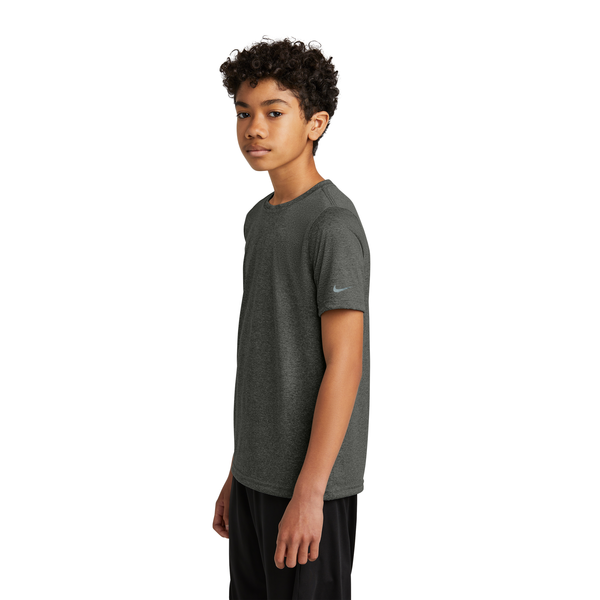 Nike® Swoosh Sleeve Recycled Poly rLegend Youth Tee