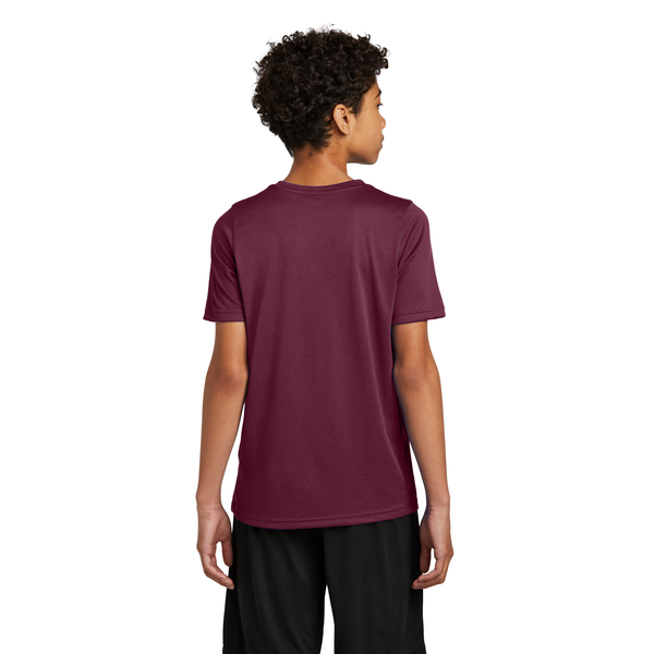 Nike® Swoosh Sleeve Recycled Poly rLegend Youth Tee