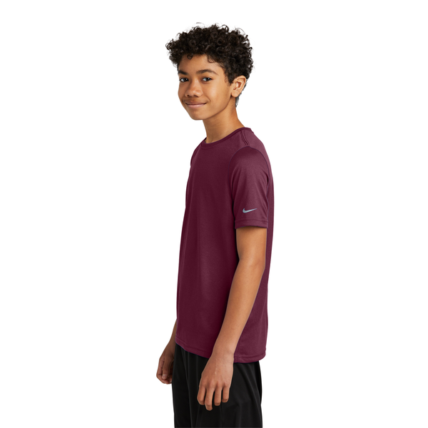 Nike® Swoosh Sleeve Recycled Poly rLegend Youth Tee
