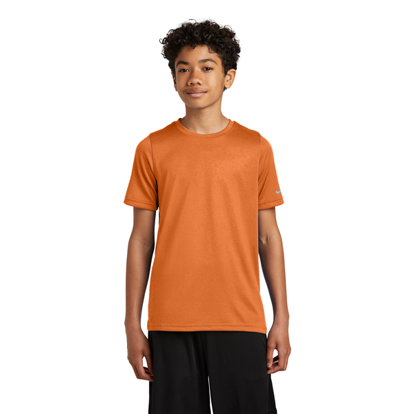 Nike® Swoosh Sleeve Recycled Poly rLegend Youth Tee