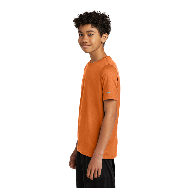 Nike® Swoosh Sleeve Recycled Poly rLegend Youth Tee