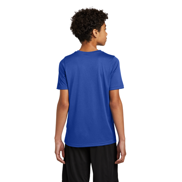 Nike® Swoosh Sleeve Recycled Poly rLegend Youth Tee
