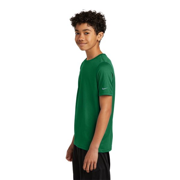 Nike® Swoosh Sleeve Recycled Poly rLegend Youth Tee