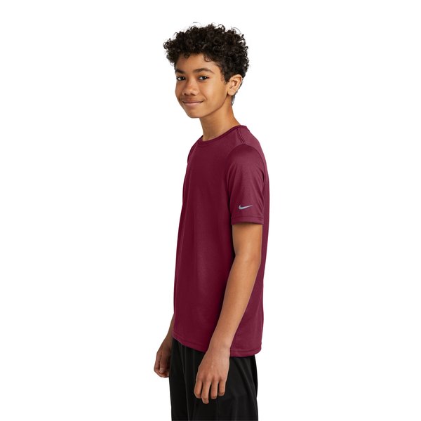 Nike® Swoosh Sleeve Recycled Poly rLegend Youth Tee