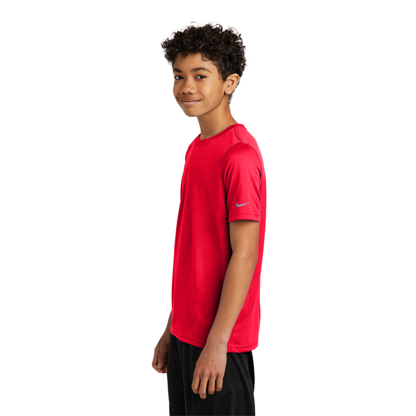 Nike® Swoosh Sleeve Recycled Poly rLegend Youth Tee