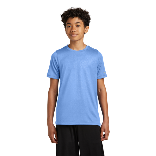 Nike® Swoosh Sleeve Recycled Poly rLegend Youth Tee