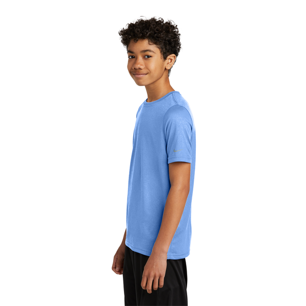 Nike® Swoosh Sleeve Recycled Poly rLegend Youth Tee