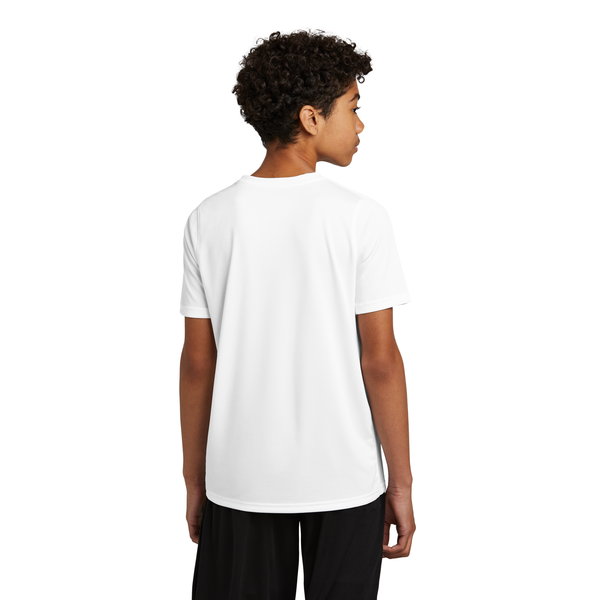 Nike® Swoosh Sleeve Recycled Poly rLegend Youth Tee