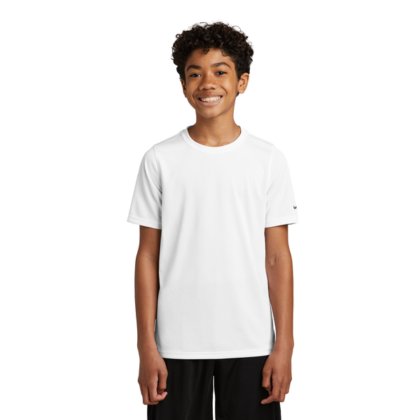 Nike® Swoosh Sleeve Recycled Poly rLegend Youth Tee