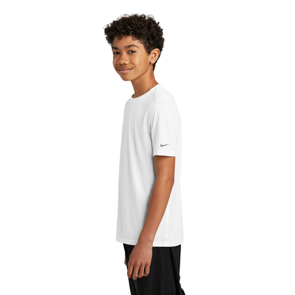 Nike® Swoosh Sleeve Recycled Poly rLegend Youth Tee