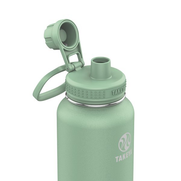 Takeya® Actives Spout Lid Stainless Steel Bottle, 40oz.