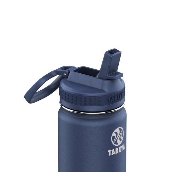Takeya® Actives Straw Lid Stainless Steel Bottle, 18oz.